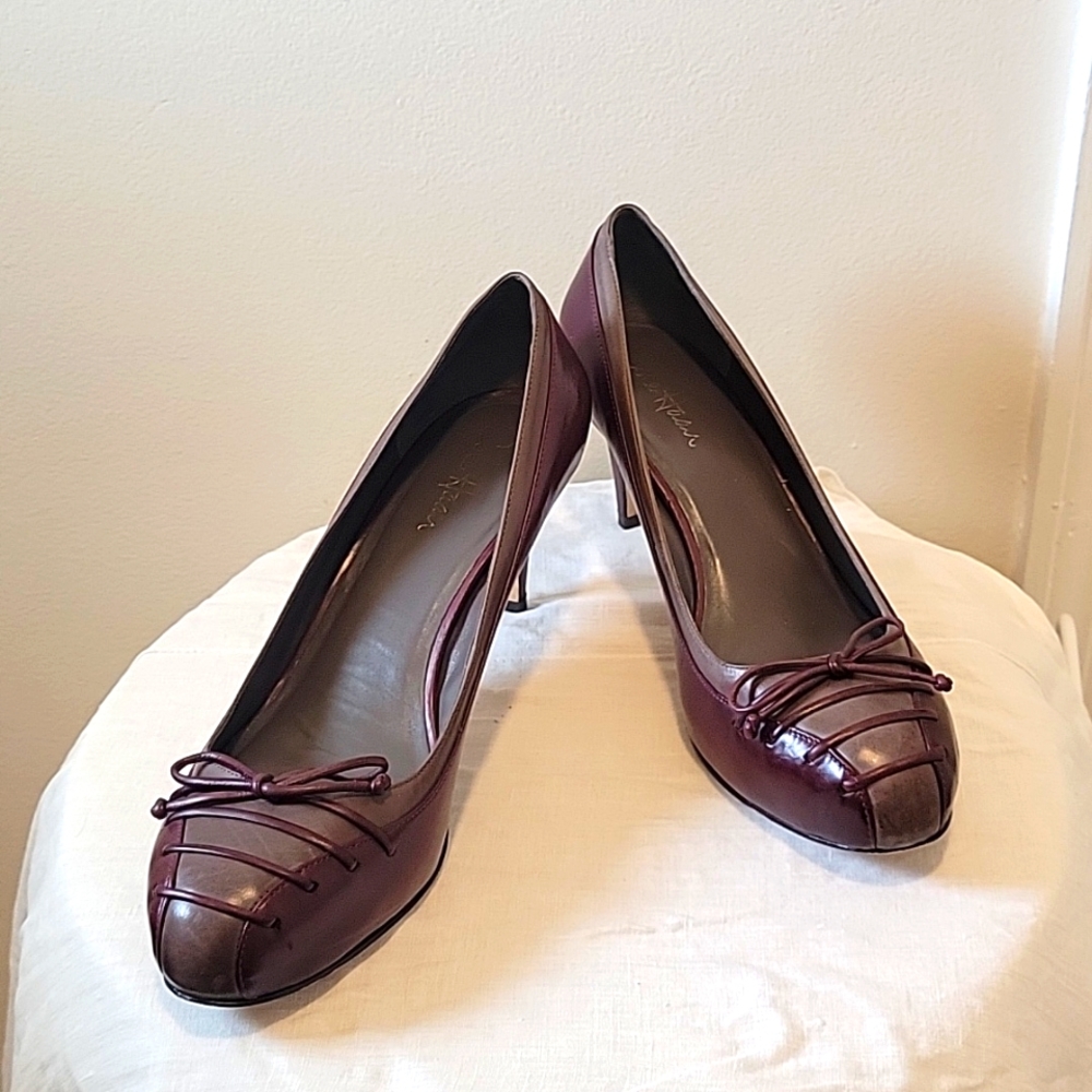 Cole Haan red and brown heels size 10